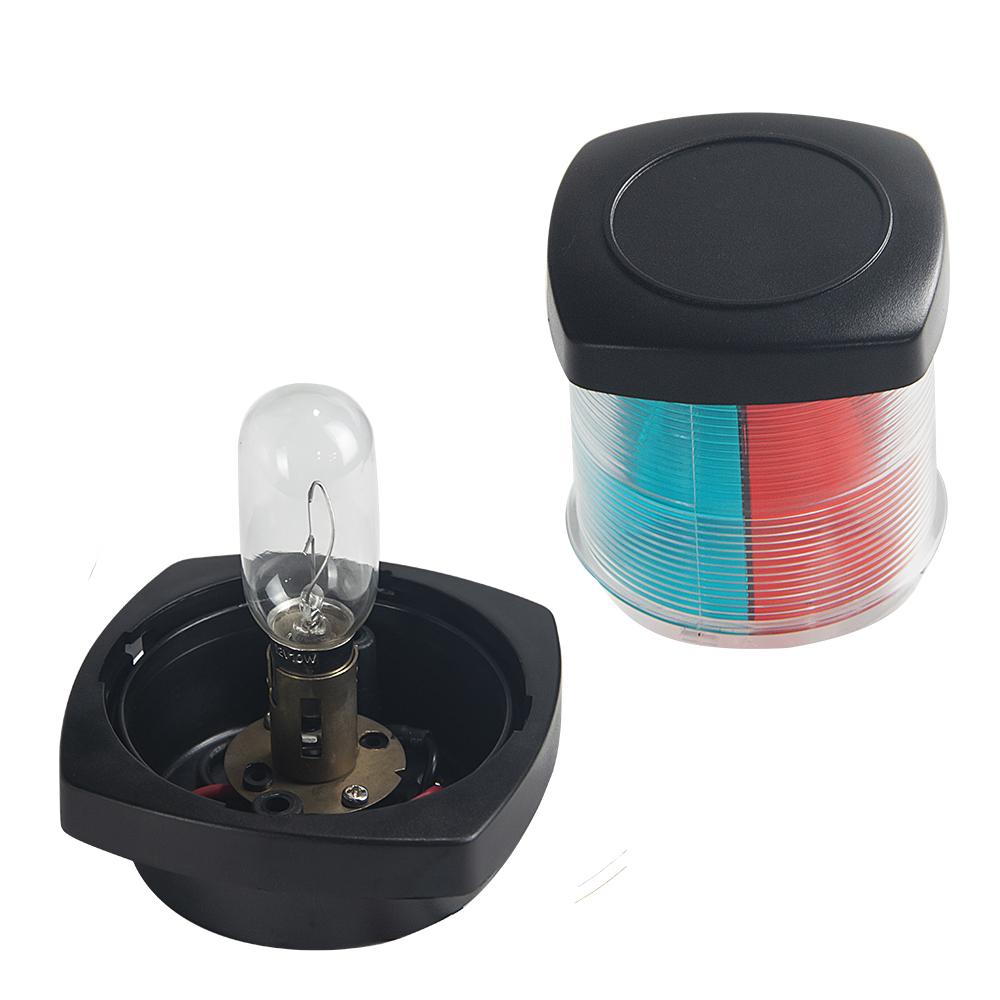 Boat Tri-Color Anchor Lights Navigation Light Masthead Led Multi Functional Marine Light, Port,Starboard,Stern,Anchor In One 0124 Bulb