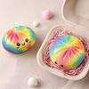 Giocattolo Squishy Panino Sorridente Arcobaleno, Giocattolo Fidget a Lento Rialzo, Sollievo dallo Stress, ASMR, Decompressione, Anti Ansia, Scherzo da Scrivania, Regalo Originale