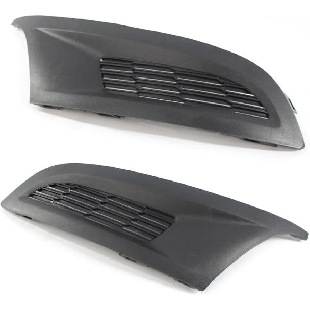 1 Pair Left Right Side Car Front Bumper Lower Fog Lamp Grille Cover Fog Light Grill Compatible For Volkswagen Polo 2011-2013