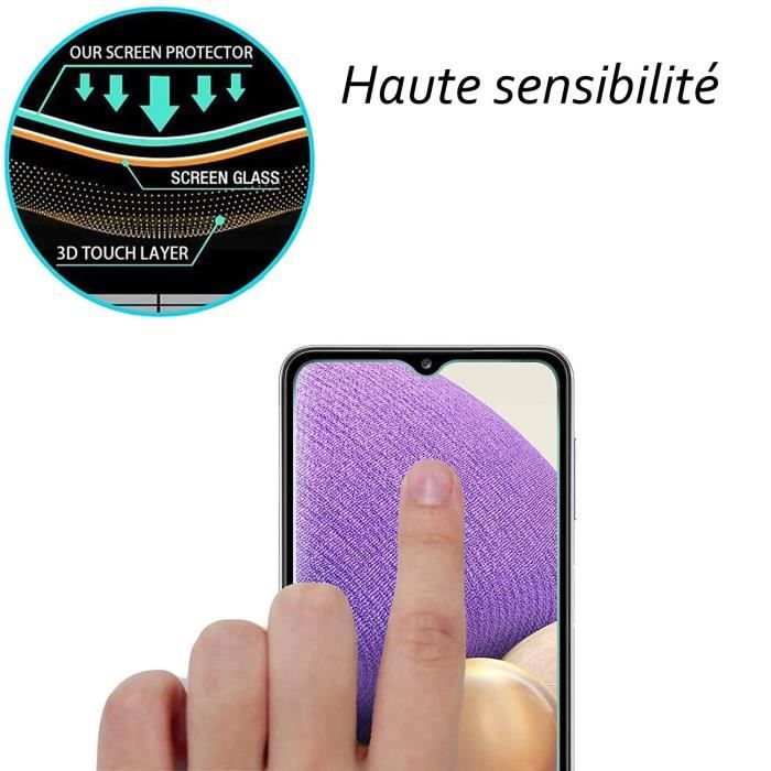 Film de protection - Toproduits® - Samsung Galaxy A32 5G - Verre trempé - Résistant aux chocs - Transparent