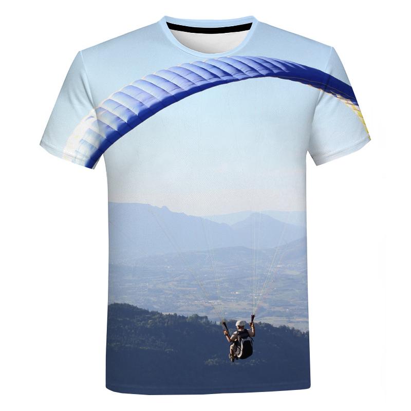 Extreme Sport Paragliding 3D Drucken Anime T Shirt Sommer Mode Stil Männer Kleidung T-Shirts Harajuku Oansatz Übergroßen Tees Tops
