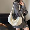 Korean Ins Large-capacity Retro Soft Leather Pleated Dumpling Bag Lazy Style Casual Fashion Personalized Shoulder Messenger Bag