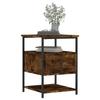 VidaXL Bedside Table Smoked Oak 40x42x56 Cm Engineered Wood 826027