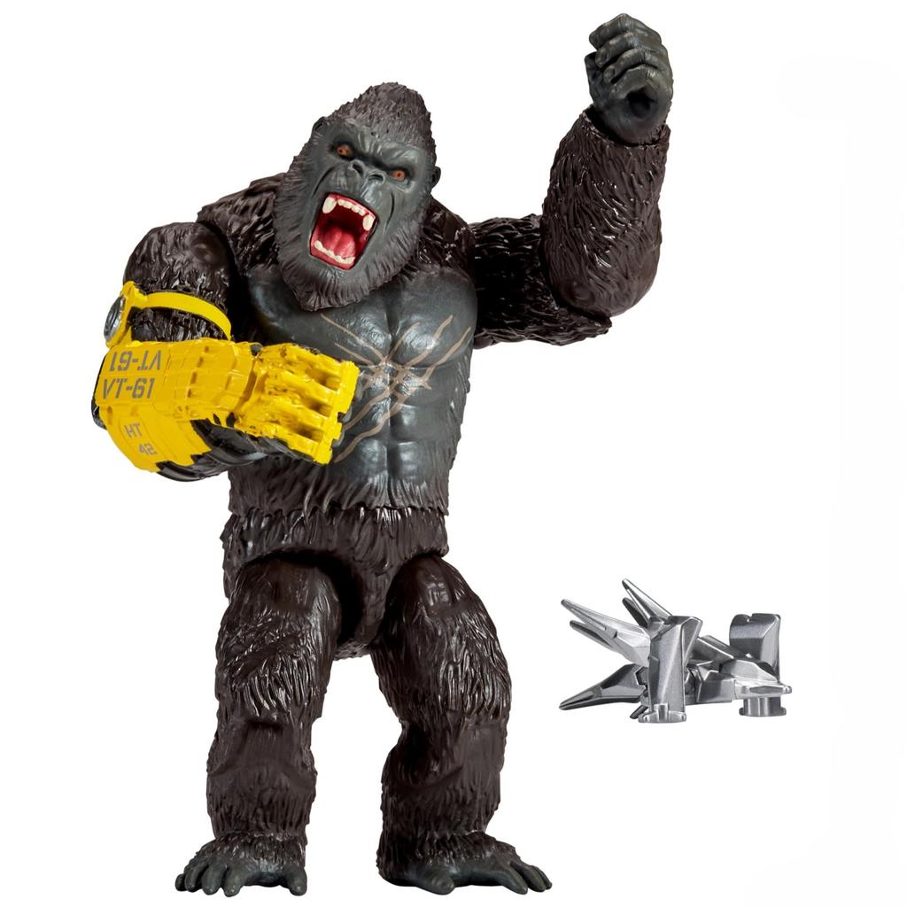 Playmates Toys Godzilla X Kong 6-inch Kong with B.E.A.S.T. Gloves, 35204