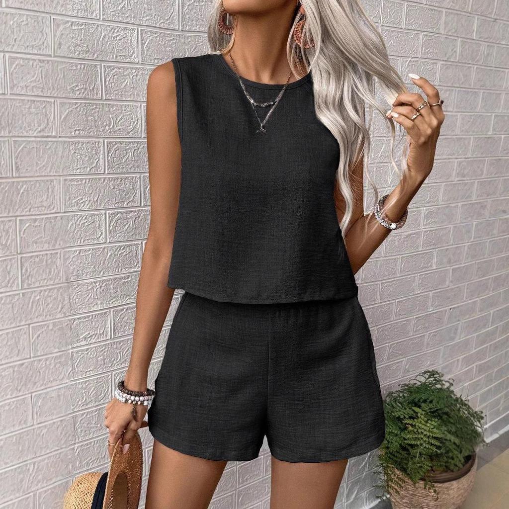 2025 Fashion Casual Vest Shorts Set - Hot-Selling In Europe and America