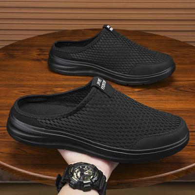 Fashion Slippers Laces Sneackers 2024 Summer Men's Dress Shoes Elegant Casual Sneaker Children Elegant Mens Sandals Gentleshoe Tennis