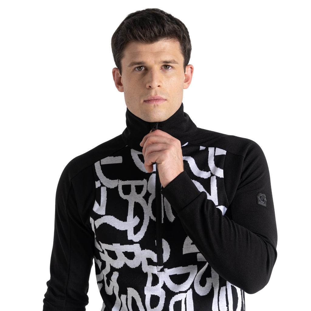 Mens Speed Jacquard Half Zip Long-Sleeved Sweatshirt