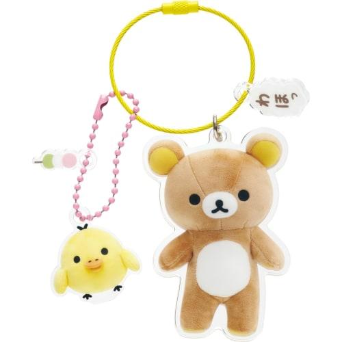 San-X Rilakkuma "Choose Friends" Acrylic Keychain, Rilakkuma, AB28301, H75 x W53mm