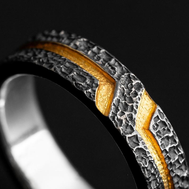 Adjustable Open Ring Men Women Vintage Geometric Design Plated Bohemian Style Band Gift