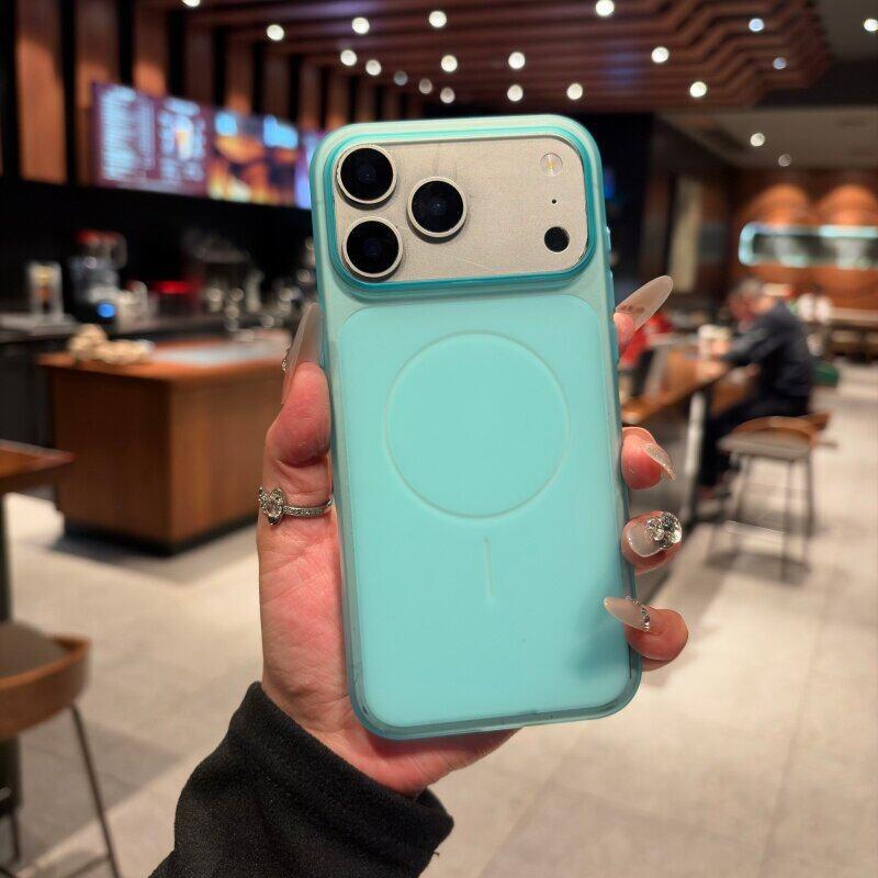 Luxury Soft Candy Magsafe Wireless Charging  Phone Case For For Iphone 11 12 13 14 15 16 17 Pro Max Plus AIr Magnetic Bumper Cover