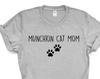 Munchkin Cat Mom T-Shirt: Soft Cotton Blend, Cat Lover Gift 2389