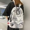 Junior High School Student Schoolbag New Fashion Graffiti Backpack Large Capacity Student Class Backpack
