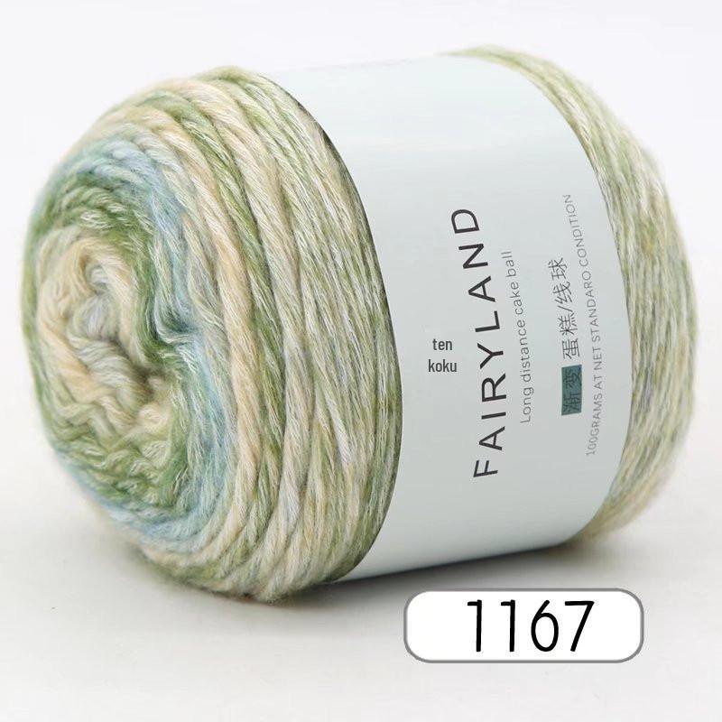 Ten Moments Cloud Cake: Baby Yarn, Gradient Dyed, Medium Wool for Sweaters, Hats, Shawls, Hand-Knitted Scarves