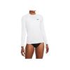 Nike Essential Hydroguard Outdoor Casual Sports Crew Neck Long Sleeve Two Piece Swimsuit Women Swimsuit White NESSA386-100