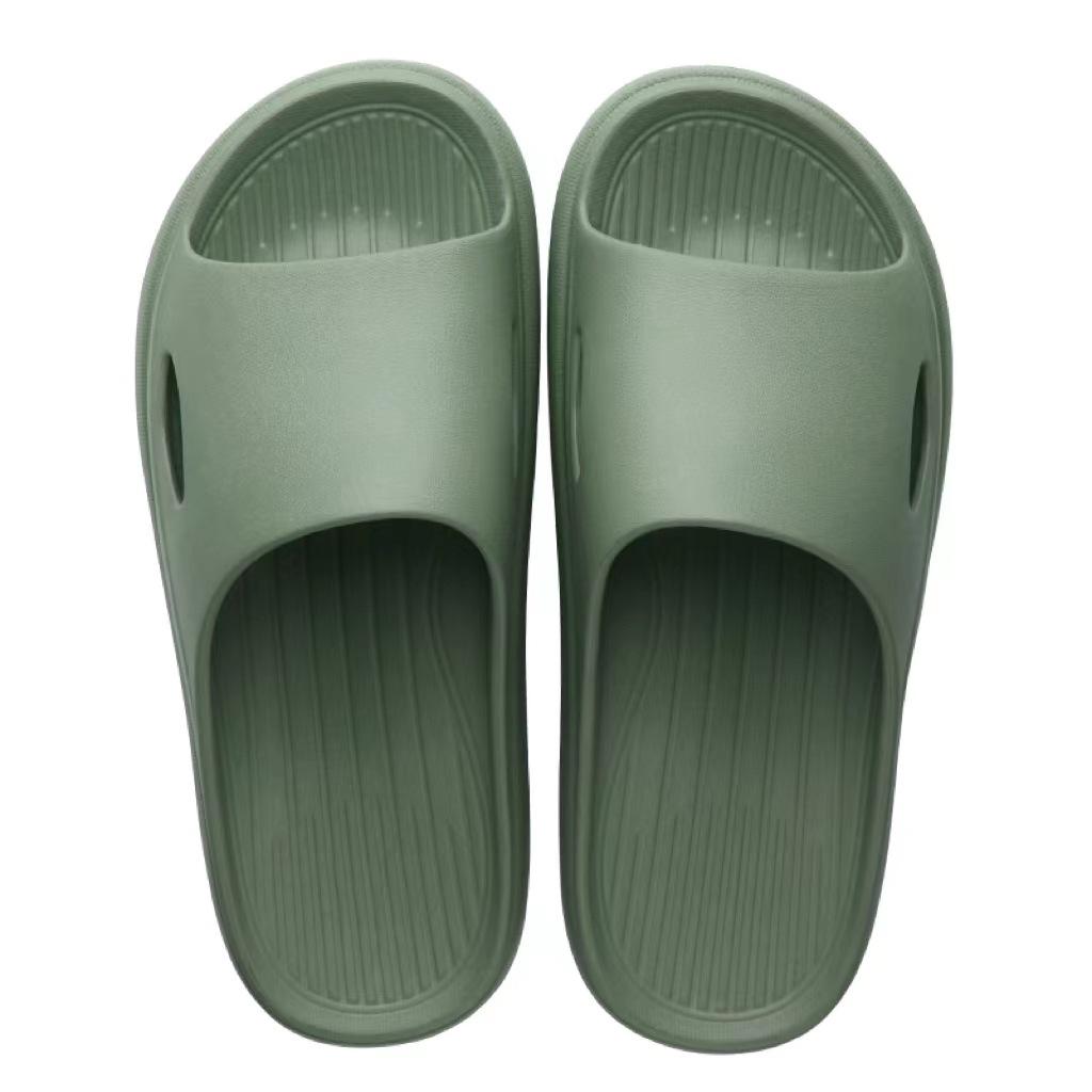 Home Slippers Women's Summer Indoor Non-slip Silent Household Thick-soled Couple Bathroom Bath Soft-soled Men's Cool Slippers