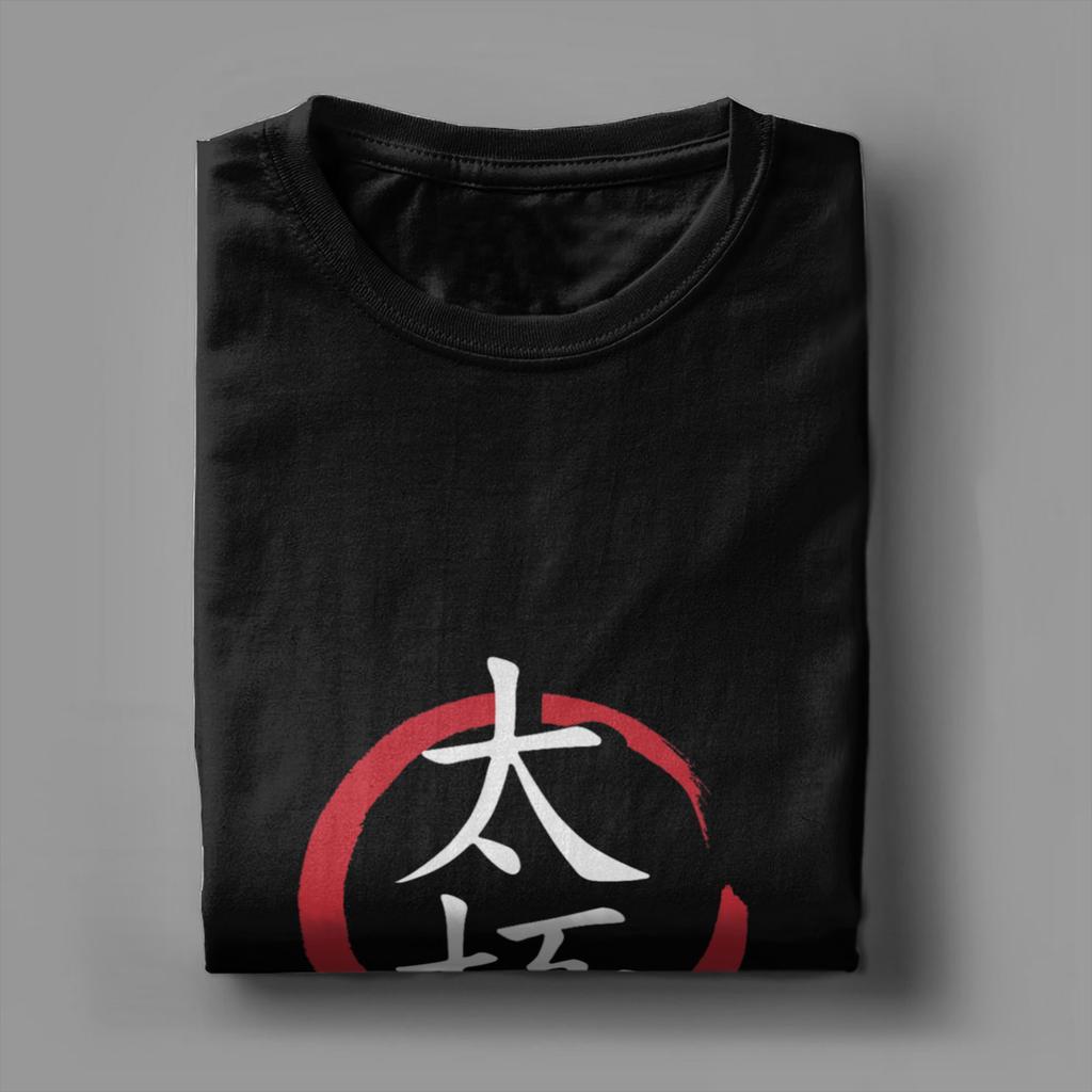 Vintage Tai Chi TShirts for Unisex O Neck 100 Cotton T Shirts Short Sleeve Tees Printing Clothes