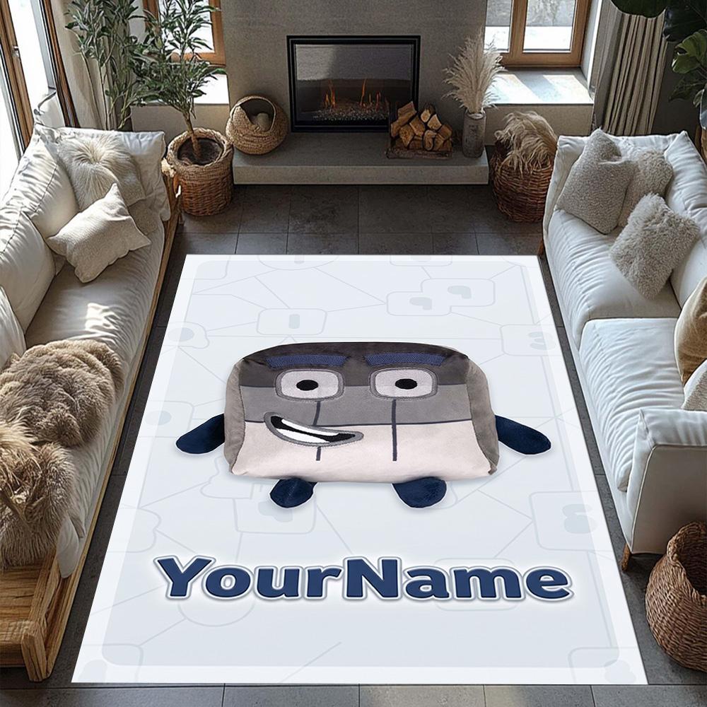 Numberblocks Customizable Name Floor Mat Design for Decorate room Kitchen Balcony Study room Antislip Carpet Office home decor