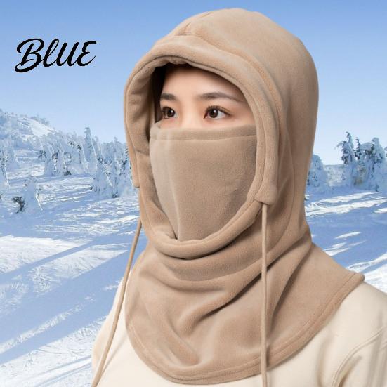 Cold Weather Gear Accessories Headgear Men Fall Hat Women Hooded Scarf Winter Riding Solid Color