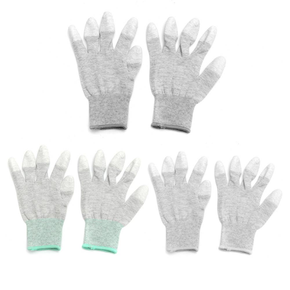 1~10PCS Anti Static Gloves Electronic Working Gloves Household Clean Knitted Gloves Non-slip Wear-resistant Industrial