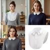 Layered Faux Collar Chiffon Removeable Collar Decorative Neckwear For Business Outfit And Casual Clothing Enhancer