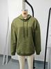 Autumn Winter Fashion Textured Jacquard Long Sleeve Hoodie for Women