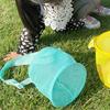 Reusable Kids Beach Play Shoulder Bag Zippered Mesh Storage Bag with Adjustable Strap For Seashells Hunting Sand Game