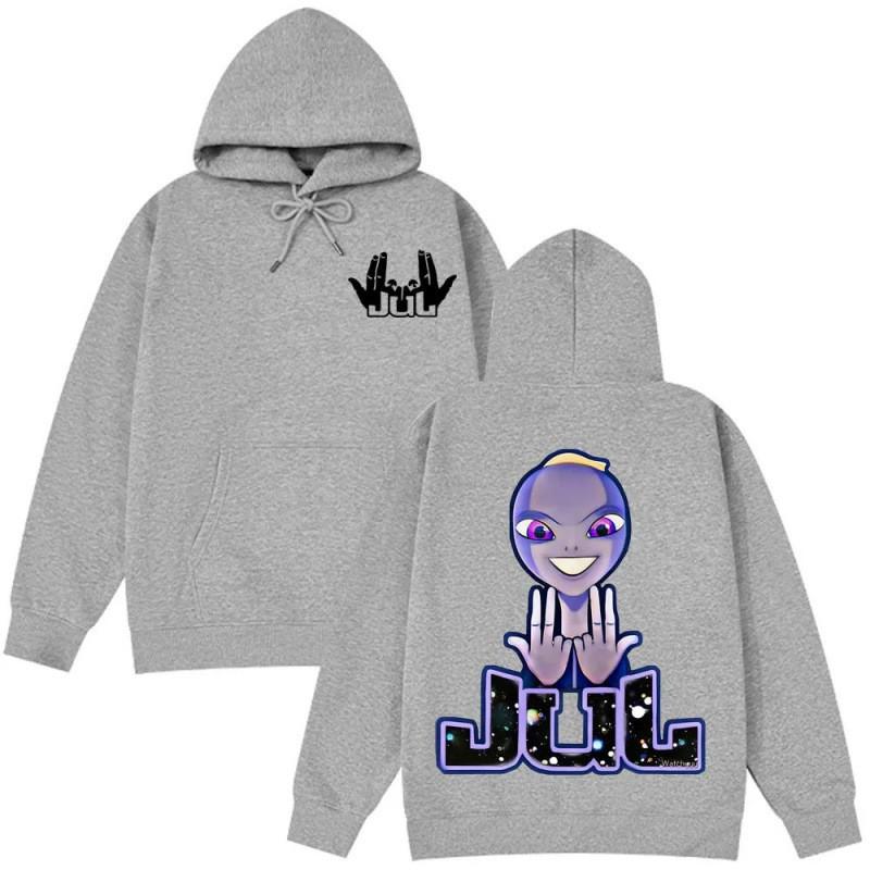 Straight Fit Printed Hoodie Unisex Streetwear Casual Sweatshirt