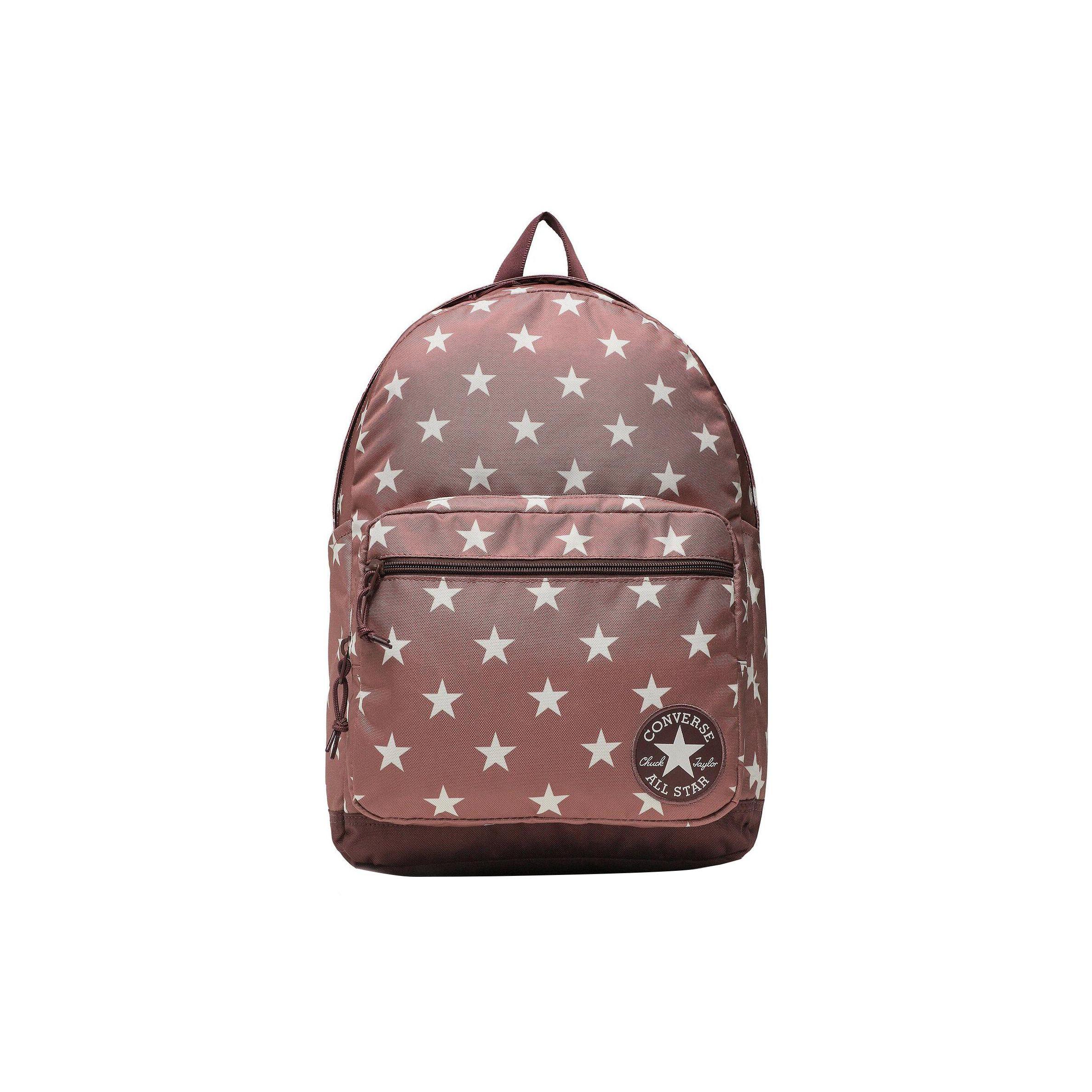 

Converse All Over Print Five-Pointed Star Polyester Backpack Unisex Backpacks Pink 10019901-A29 Pink