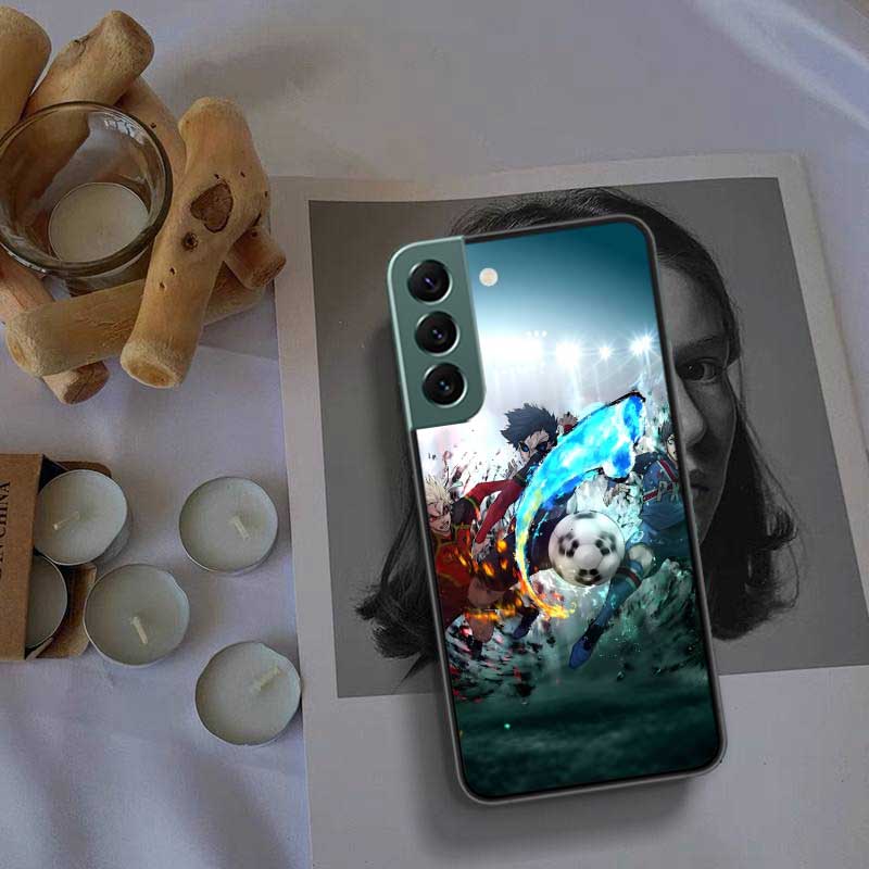 Blue Lock Anime Phone Case For Samsung Galaxy S22 S25 Ultra S21 S10 Plus S26 Edge S20 S23 S24 FE Cover Silicone Soft TPU Cle