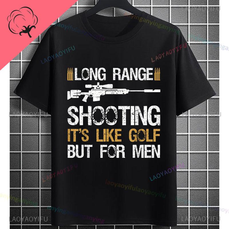 Yeah I Shoot Like A Girl Sniper Rifle Graphic Tshirt 100 Cotton Short Sleeve Round Neck Streetwear Humor Style Tshirt