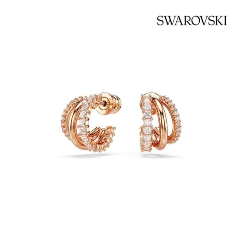 Hyperbola Rose Gold Mini Hoop Earrings 5698702