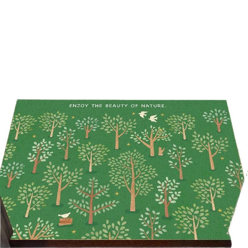 Entrance Door Mat Non-slip Dirt Scraper Cuttable Cartoon Forest Design Home Use