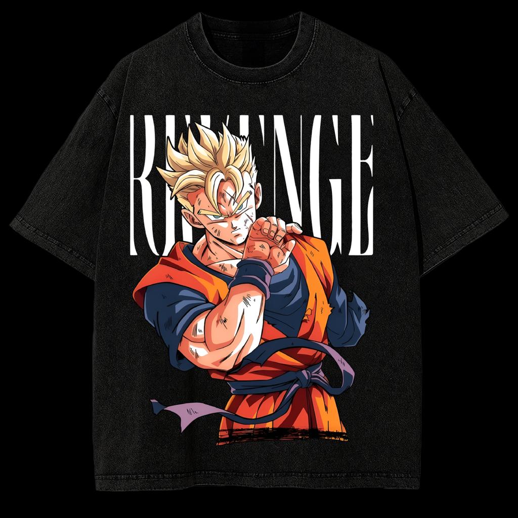 Dragon Ball Gohan Beast Anime Washed T-Shirt Vintage Streetwear Graphic Men Women Cotton Streetwear High Quality Short Sleeve Female Male Clothing
