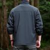 Autumn and Winter Men's Jacket Outdoor Windproof Casual Breathable Comfortable Simple Fashion Solid Color Trench Coat