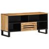 VidaXL Meuble TV 100x34x46 cm bois massif de manguier brut, banc TV, meuble hifi, console TV, buffet TV, meuble multimédia 377514