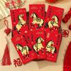 6pcs Traditional Lucky Red Pockets 2026 Horse Year Spring Festival Red Envelope  Chinese New Year