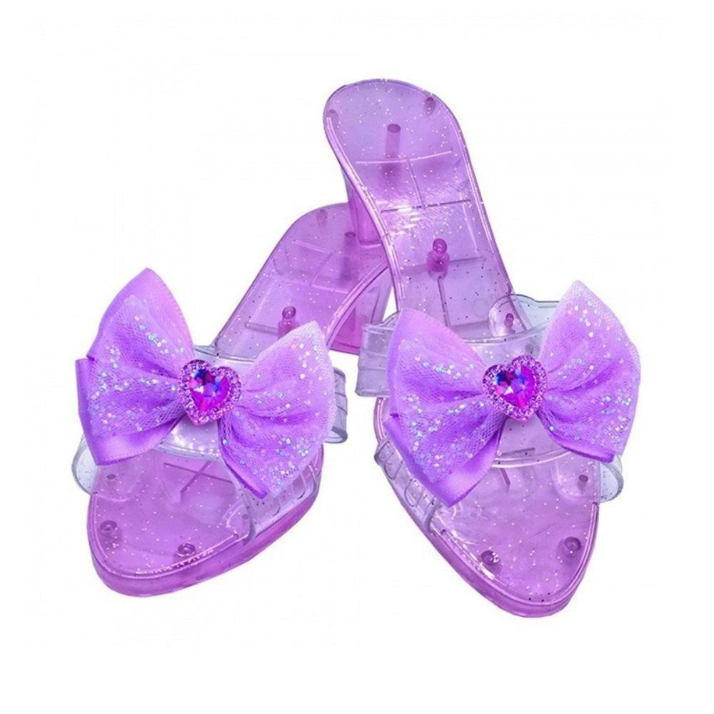 Pretend Play House Games Princess Crystal Shoes for Stage Masquerade Special Occasion Decorators Children's Toys