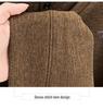 Premium Men's Knitwear: Fake Two-Piece Warm Sweater for Middle-Aged & Elderly (50-60+), Plus Velvet, Thickened Grandpa Style