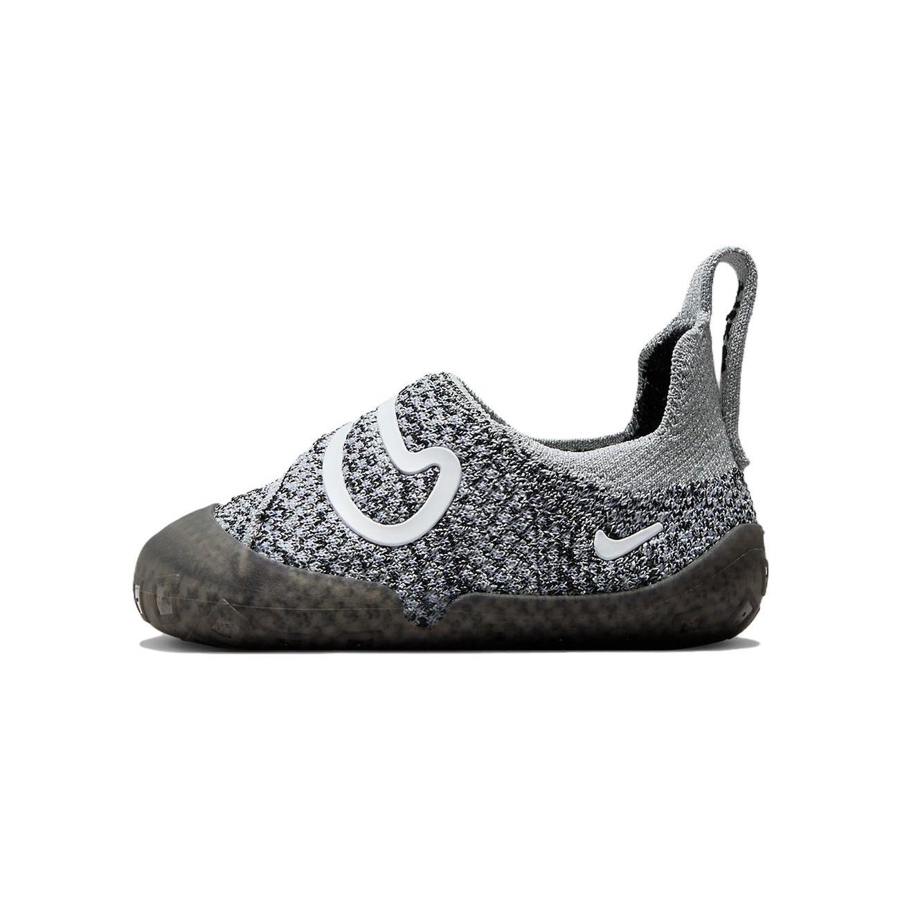 (TD) Nike Swoosh 1 Black Wolf Grey Baby FB3244-001 EU 18.5