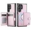 Portemonnaie-Hülle für Samsung Galaxy S25 Edge S25 S24 S23 S22 S21 S20 Ultra, Premium Abnehmbarer Magnetischer Kartenhalter RFID-Blockierung