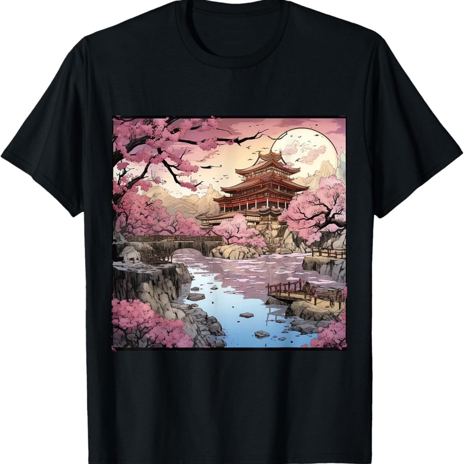 Tranquil Blossom Arboretum A Cherry Blossom Saga T-Shirt S чёрный