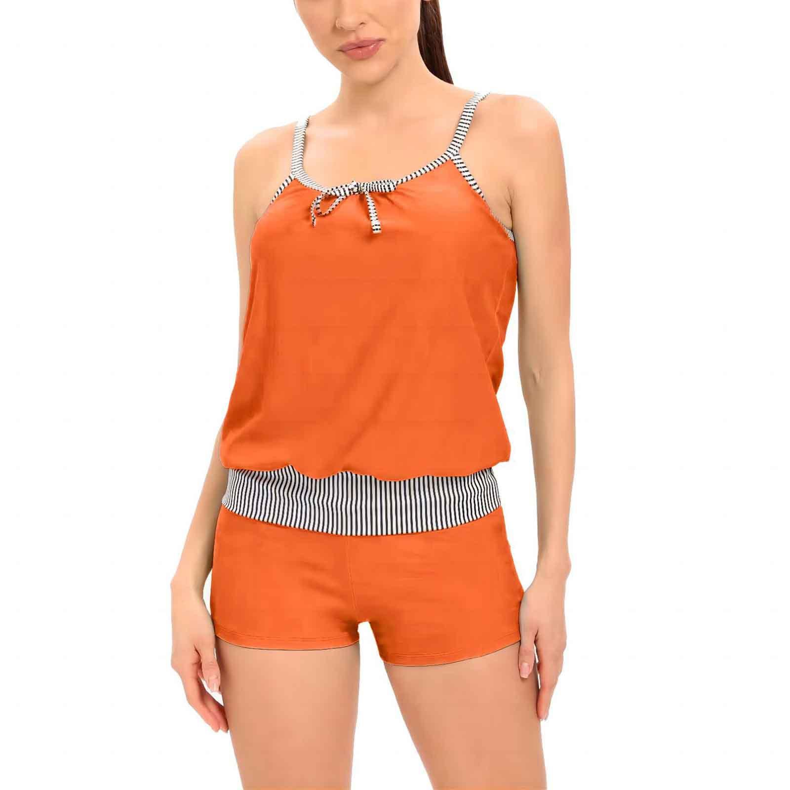 

Женское сексуальное бикини с разделенной сеткой и двойной подкладкой, с подушечками для бюстгальтера и без стального бюстгальтера, купальный костюм XXL оранжевый