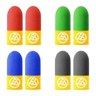 Manchons de doigts de jeu en fibre d'argent premium avec design luminescent Compatibilité multi-appareils et ajustement ergonomique 2 pièces