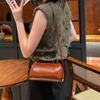 New fashionable and exquisite first-layer cowhide small satchel women's, genuine leather shoulder crossbody small bag