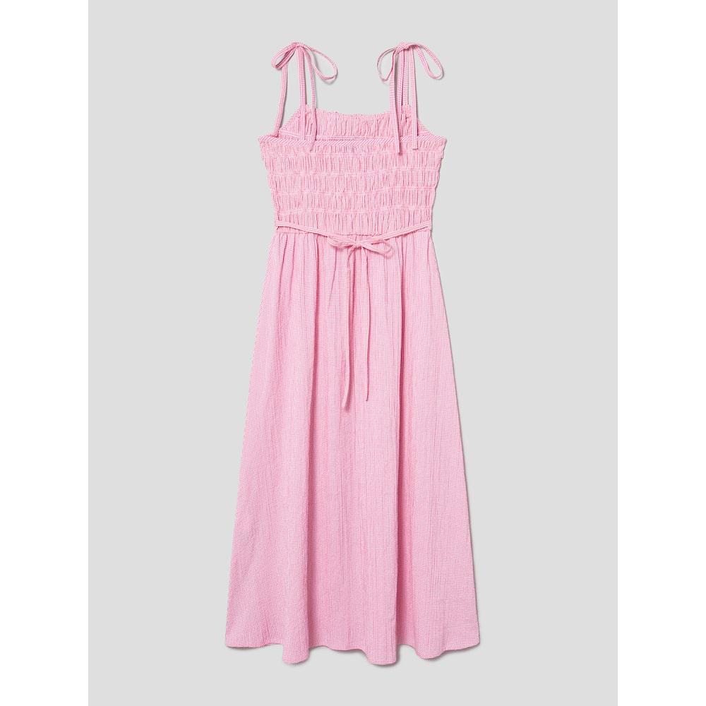 8SECONDS Check Smocking Sleeveless Dress Pink (324771Lyfx)