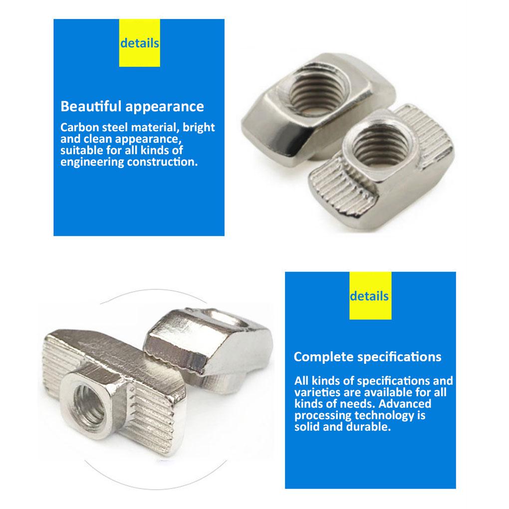 T Track Slider T Block Sliding Nut Woodworking Accessories Assorted Kit 20pcs M5