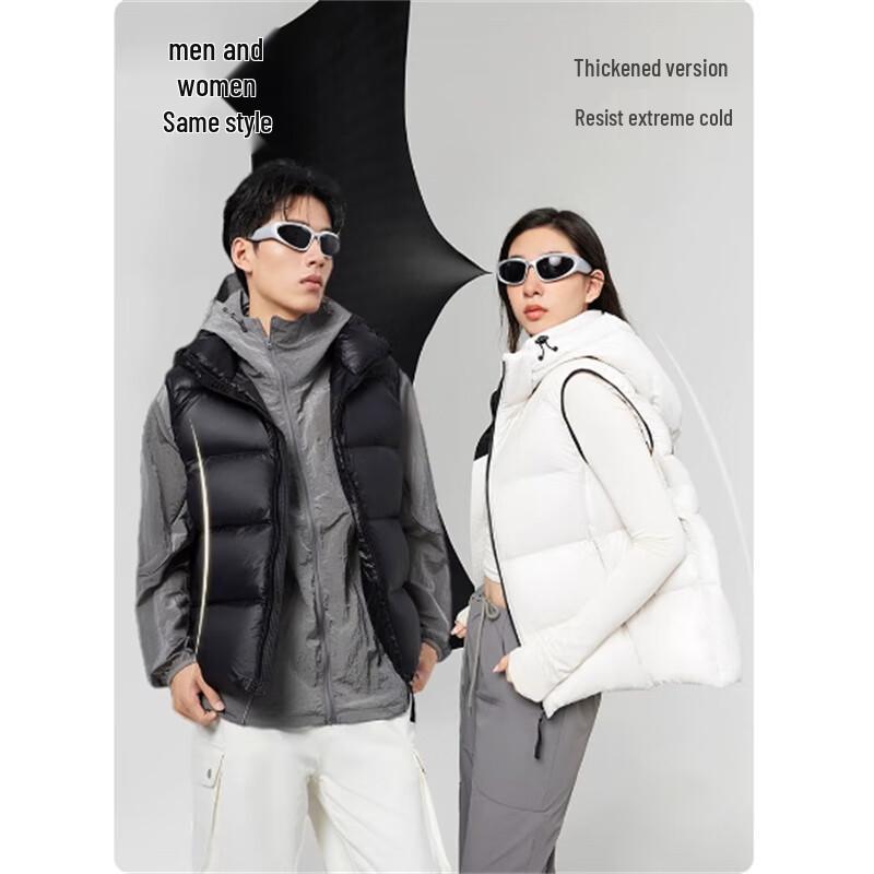 SNOWFLYING 2025 Goose Down Stand-Collar Couple's Puffer Vest G X32137208FX