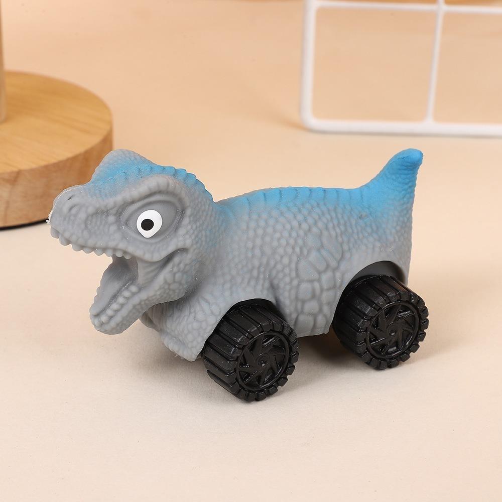 With Wheel Cartoon Fidget Toy Stretchable Car Cute Pinch Toy Dinosaur Squeeze Toy Kids Tricky Doll