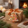 Holiday Gift for Family Friends Gingerbread Christmas Tree Pendant, Double-sided Acrylic Hanging Ornament Festive Seasonal Ideas Home Decor