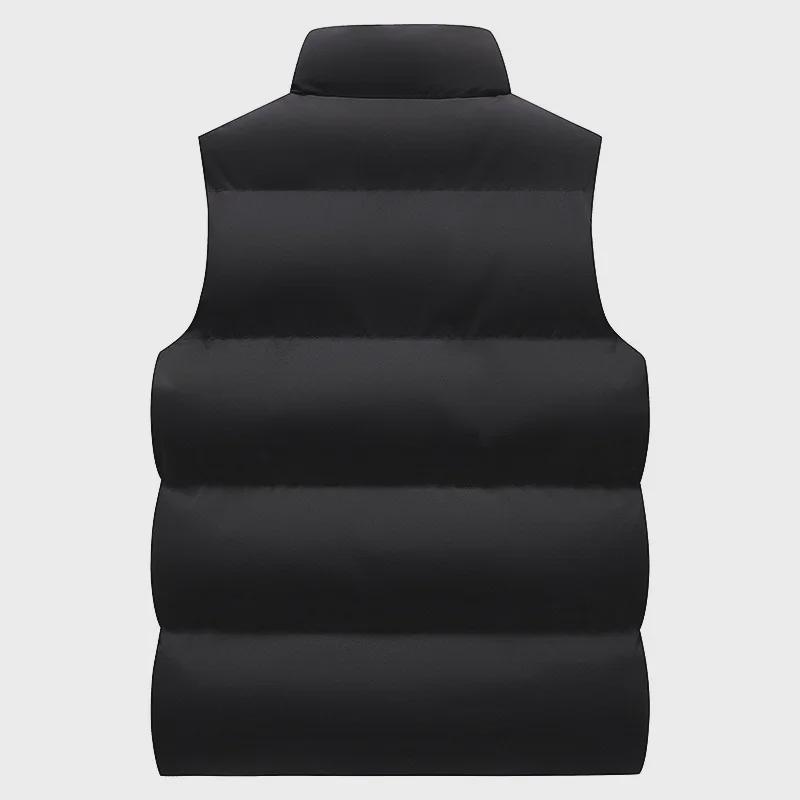 2024 Herren Steppweste - Winter Baumwolle, Große Größe, Stehkragen